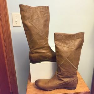 Sam Edelman Bess patchwork wide calf leather boots